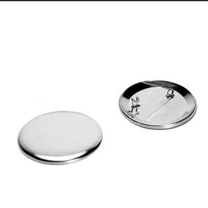 2.25 inch button Supplies. Pin Back and Shell only . 1000 of each.